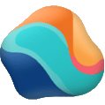 Glue logo blob